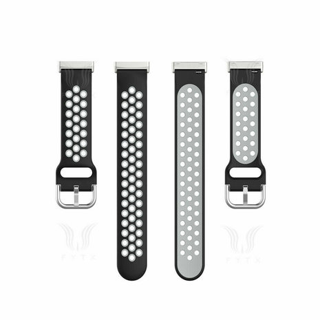 Strap-it Strap-it Bracelet sport Fitbit Versa 3 (noir/gris) Strap-it Strap-it Bracelet sport Fitbit Versa 3 (noir/gris)