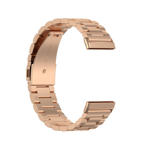 Strap-it Strap-it Bracelet acier Fitbit Versa 3(or rose)