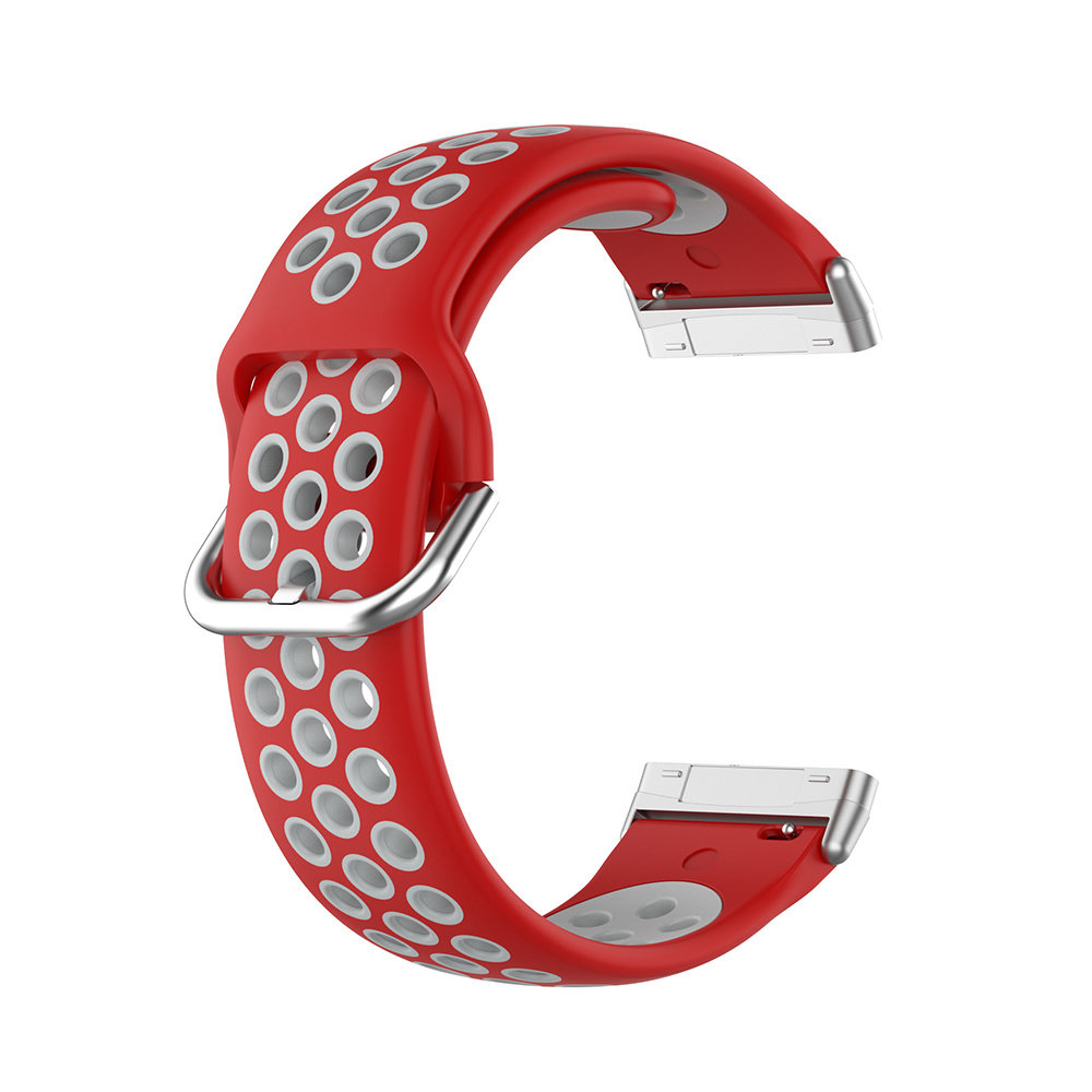 Strap-it Strap-it Bracelet sport Fitbit Versa 3 (rouge/gris) Strap-it Strap-it Bracelet sport Fitbit Versa 3 (rouge/gris)