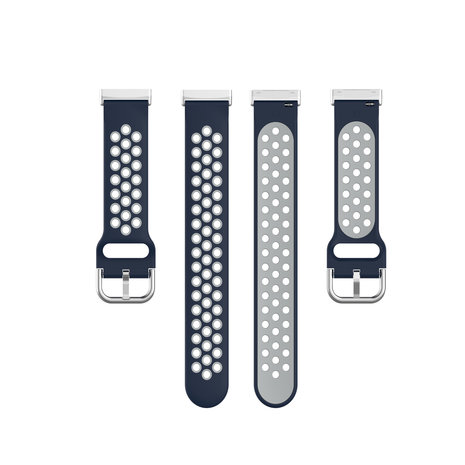 Strap-it Strap-it Bracelet sport Fitbit Versa 3 (bleu/gris)