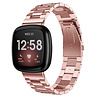 Strap-it Strap-it Bracelet acier Fitbit Sense (rose) Strap-it Strap-it Bracelet acier Fitbit Sense (rose)