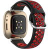Strap-it Strap-it Bracelet sport Fitbit Sense (noir/rouge) Strap-it Strap-it Bracelet sport Fitbit Sense (noir/rouge)