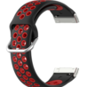Strap-it Strap-it Bracelet sport Fitbit Sense (noir/rouge) Strap-it Strap-it Bracelet sport Fitbit Sense (noir/rouge)