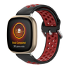 Strap-it Strap-it Bracelet sport Fitbit Sense (noir/rouge) Strap-it Strap-it Bracelet sport Fitbit Sense (noir/rouge)