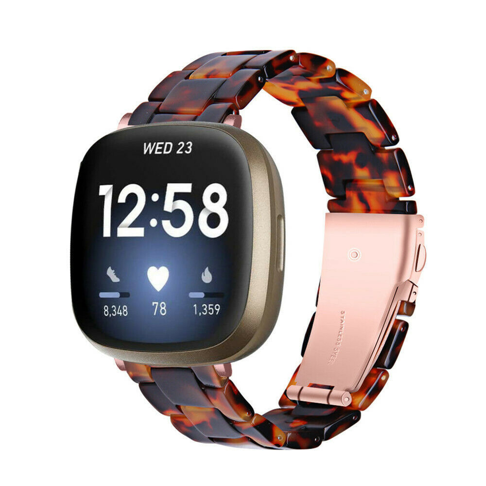 Strap-it Strap-it Bracelet résine Fitbit Versa 3 (lave)