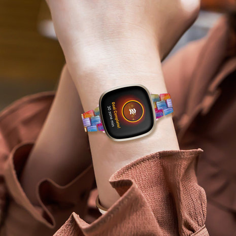 Strap-it Strap-it Bracelet résine Fitbit Sense (coloré)