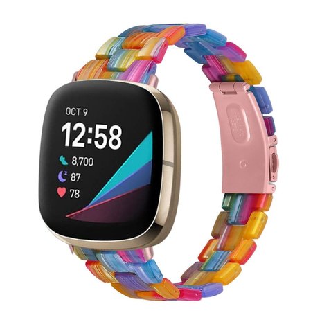 Strap-it Strap-it Bracelet résine Fitbit Sense (coloré)