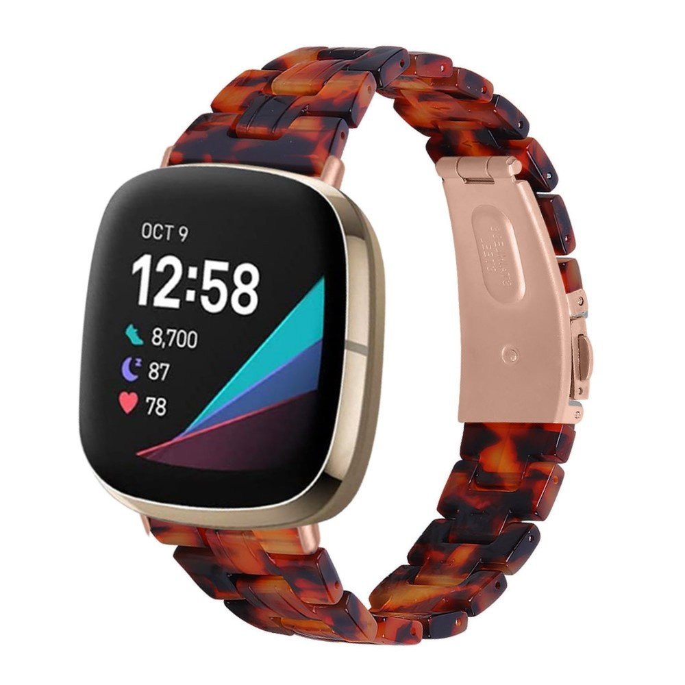 Strap-it Strap-it Bracelet résine Fitbit Sense (lave)