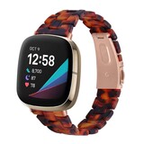 Strap-it Bracelet résine Fitbit Sense (lave)