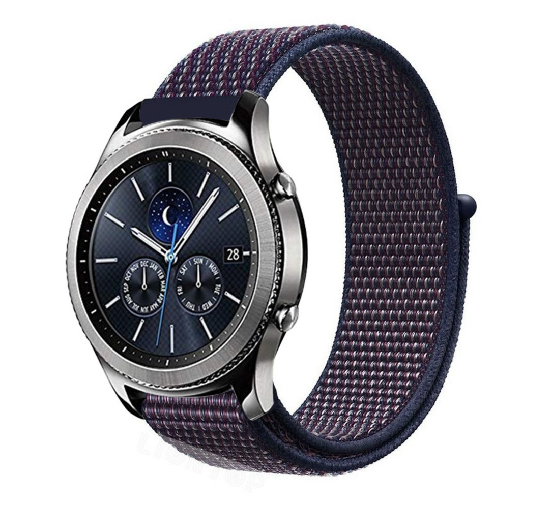 Strap-it Bracelet Bracelet nylon Samsung Gear S3 (violet-bleu)