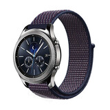 Strap-it Bracelet nylon Samsung Gear S3 (violet-bleu)
