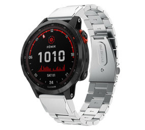 Strap-it Bracelet acier Garmin Fenix 7 (argent)