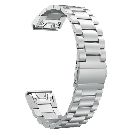 Bracelet métallique de rechange en acier inoxydable, pour Garmin
