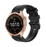 Strap-it Bracelet silicone Garmin Fenix 7s (noir)