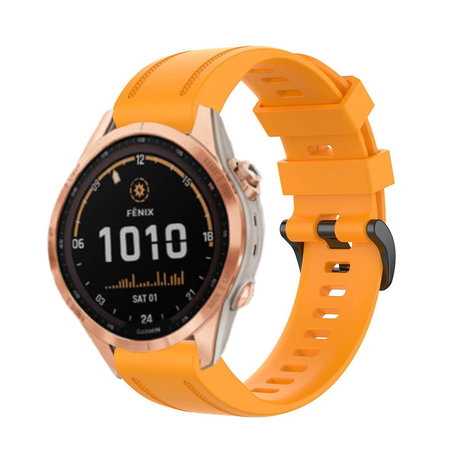 Bracelet silicone Garmin Fenix 7s (orange) 