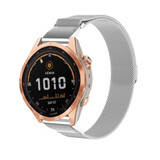 Strap-it Bracelet Milanais Garmin Fenix 7s (argent)