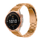 Strap-it Strap-it Bracelet acier Garmin Fenix 7s (or rose)