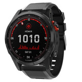 Strap-it Bracelet silicone Garmin Fenix 7x (noir)