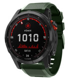 Strap-it Bracelet silicone Garmin Fenix 7x (vert foncé)