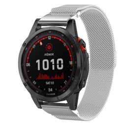 Strap-it Bracelet Milanais Garmin Fenix 7x (argent)