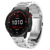 Strap-it Bracelet acier Garmin Fenix 7x (argent)
