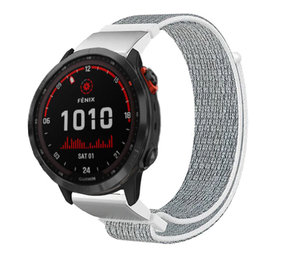 Strap-it Bracelet nylon Garmin Fenix 7 (coquillage)