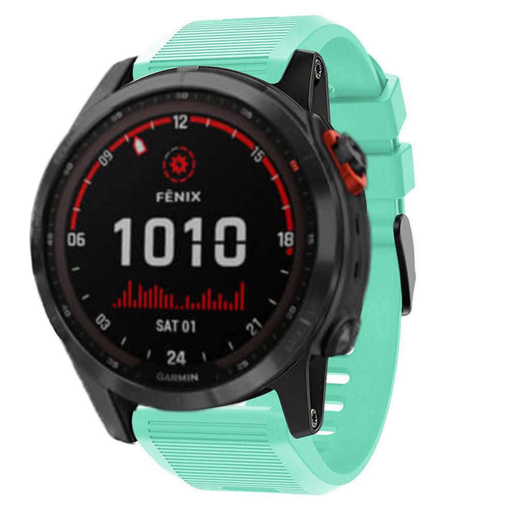 Strap-it Strap-it Bracelet silicone Garmin Fenix 7x (aqua)