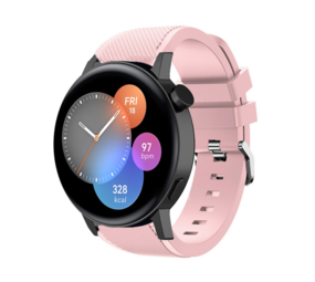 Strap-it Bracelet silicone Huawei Watch GT 3 42mm (rose clair)