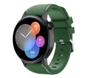 Strap-it Bracelet silicone Huawei Watch GT 3 42mm (vert armée)