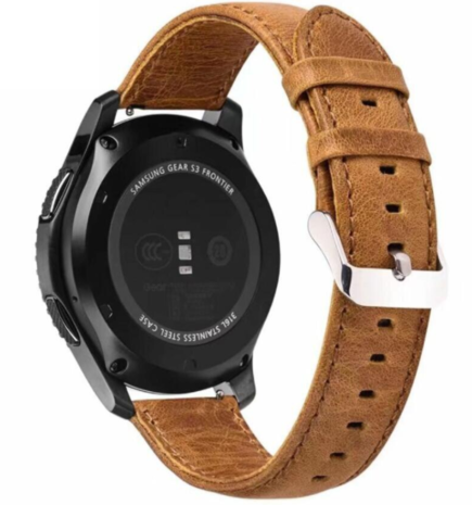 Strap-it Strap-it Bracelet cuir Huawei Watch GT 3 42mm (marron)