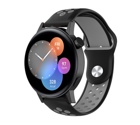 Strap-it Bracelet sport Huawei Watch GT 3 42mm (noir/gris)