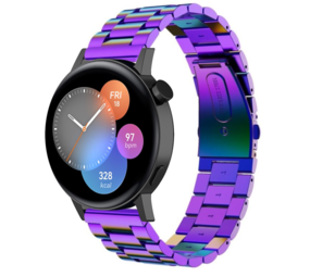Strap-it Bracelet acier Huawei Watch GT 3 42mm (arc-en-ciel)