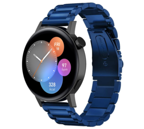 Strap-it Bracelet acier Huawei Watch GT 3 42mm (bleu)