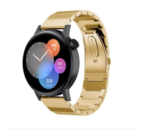 Strap-it Bracelet métal Huawei Watch GT 3 42mm (or)