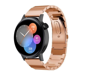 Strap-it Bracelet métal Huawei Watch GT 3 42mm (or rose)