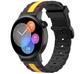 Strap-it Bracelet Special Edition Huawei Watch GT 3 42mm (noir/jaune)