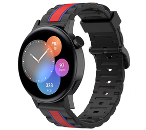 Strap-it Bracelet Special Edition Huawei Watch GT 3 42mm (noir/rouge)
