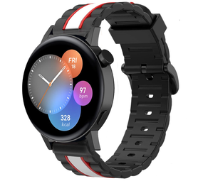 Strap-it Bracelet Special Edition Huawei Watch GT 3 42mm (noir/blanc)