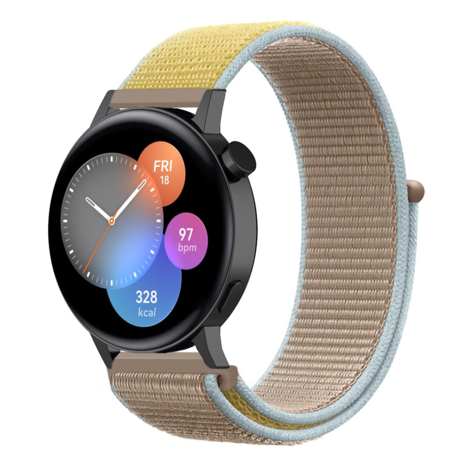 Strap-it Strap-it Bracelet nylon Huawei Watch GT 3 42mm (chameau)