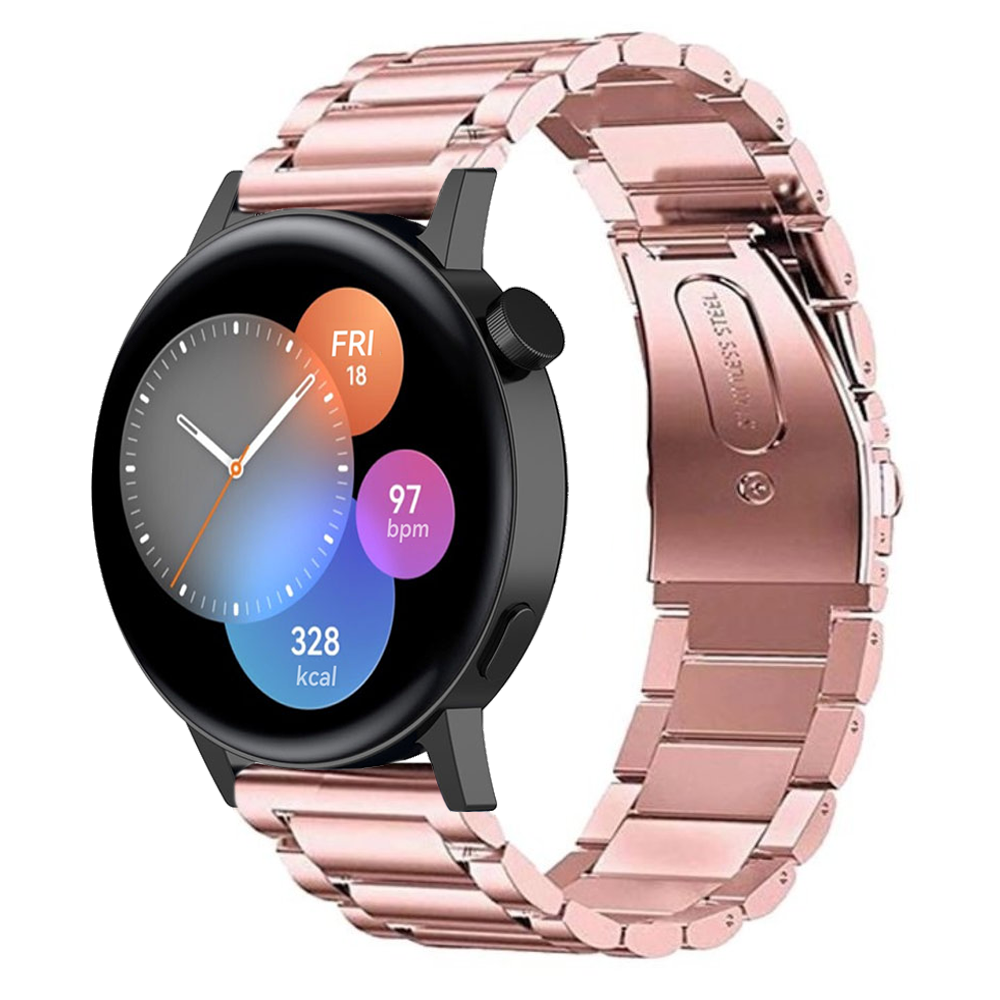 Strap-it Strap-it Bracelet acier Huawei Watch GT 3 42mm (rose) Strap-it Strap-it Bracelet acier Huawei Watch GT 3 42mm (rose)