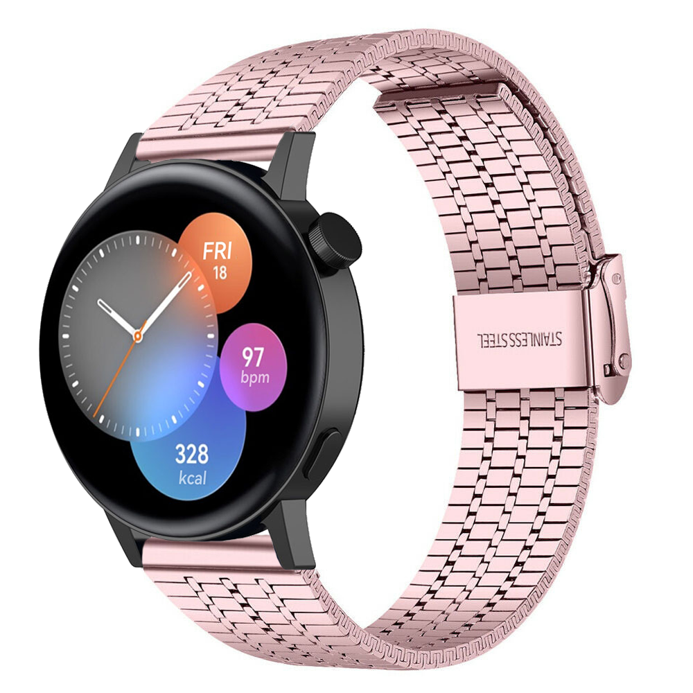 Strap-it Strap-it Bracelet acier de luxe Huawei Watch GT 3 42mm (rose)