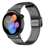 Strap-it Bracelet acier de luxe Huawei Watch GT 3 42mm (noir)