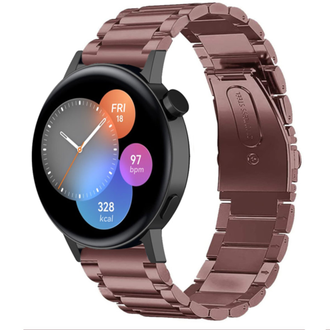 Strap-it Strap-it Bracelet acier Huawei Watch GT 3 42mm (bronze)