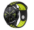 Strap-it Strap-it Bracelet sport Huawei Watch GT 3 46mm (noir/jaune)