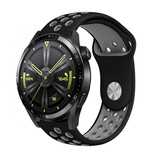 Strap-it Bracelet sport Huawei Watch GT 3 46mm (noir/gris)