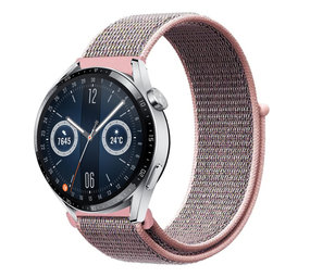 Strap-it Bracelet nylon Huawei Watch GT 3 46mm (rose sable)