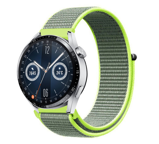 Strap-it Strap-it Bracelet nylon Huawei Watch GT 3 46mm (fluorescent)