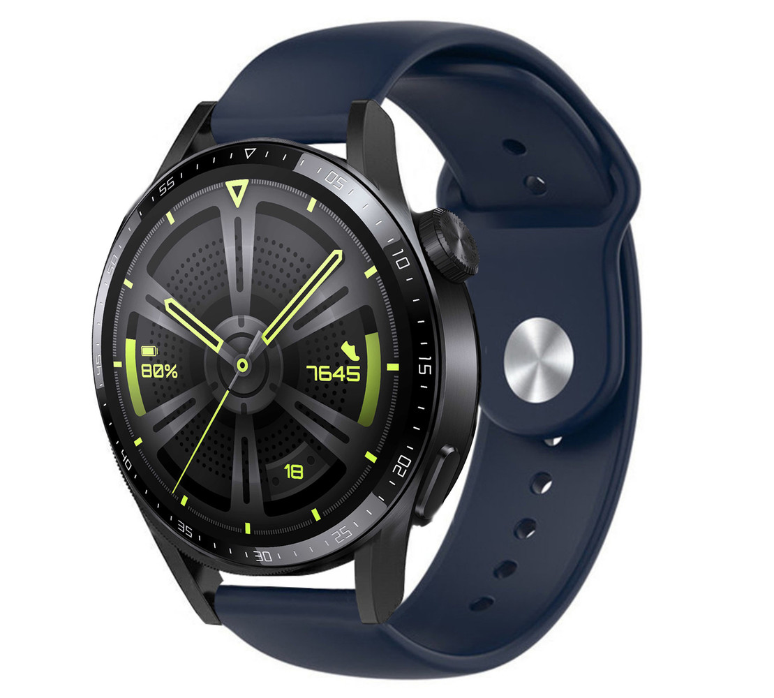 Strap-it Strap-it Bracelet sport Huawei Watch GT 3 46mm (bleu foncé) Strap-it Strap-it Bracelet sport Huawei Watch GT 3 46mm (bleu foncé)