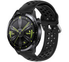 Strap-it Strap-it Bracelet silicone avec trous Huawei Watch GT 3 46mm (noir)