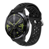 Strap-it Bracelet silicone avec trous Huawei Watch GT 3 46mm (noir)